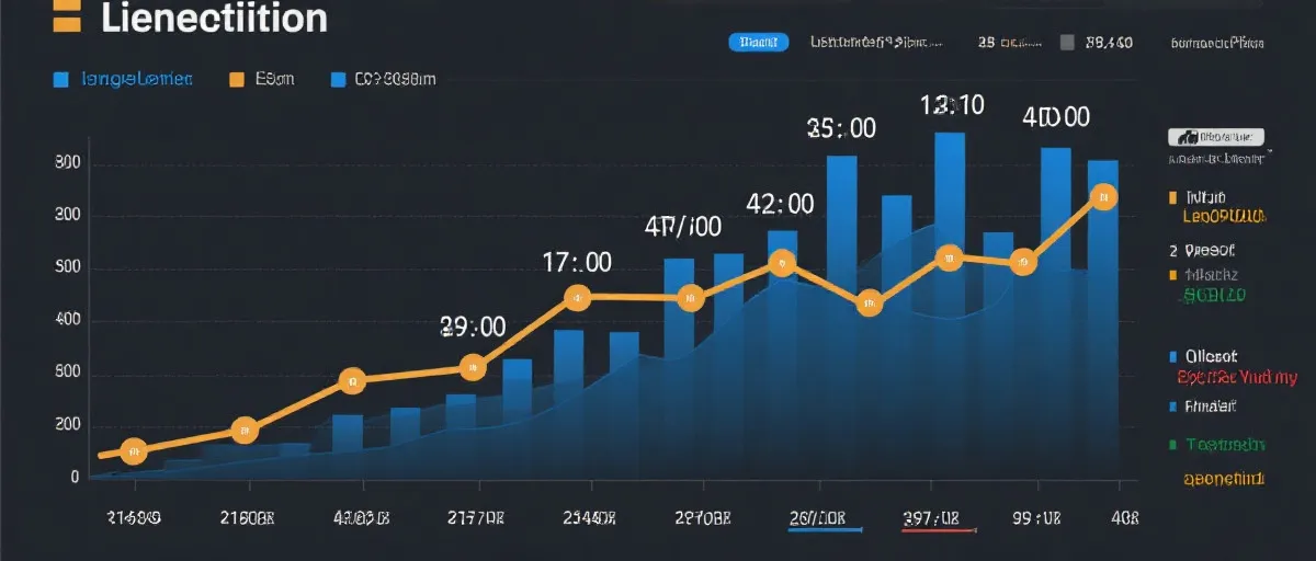 数据趋势与时间安排示意图