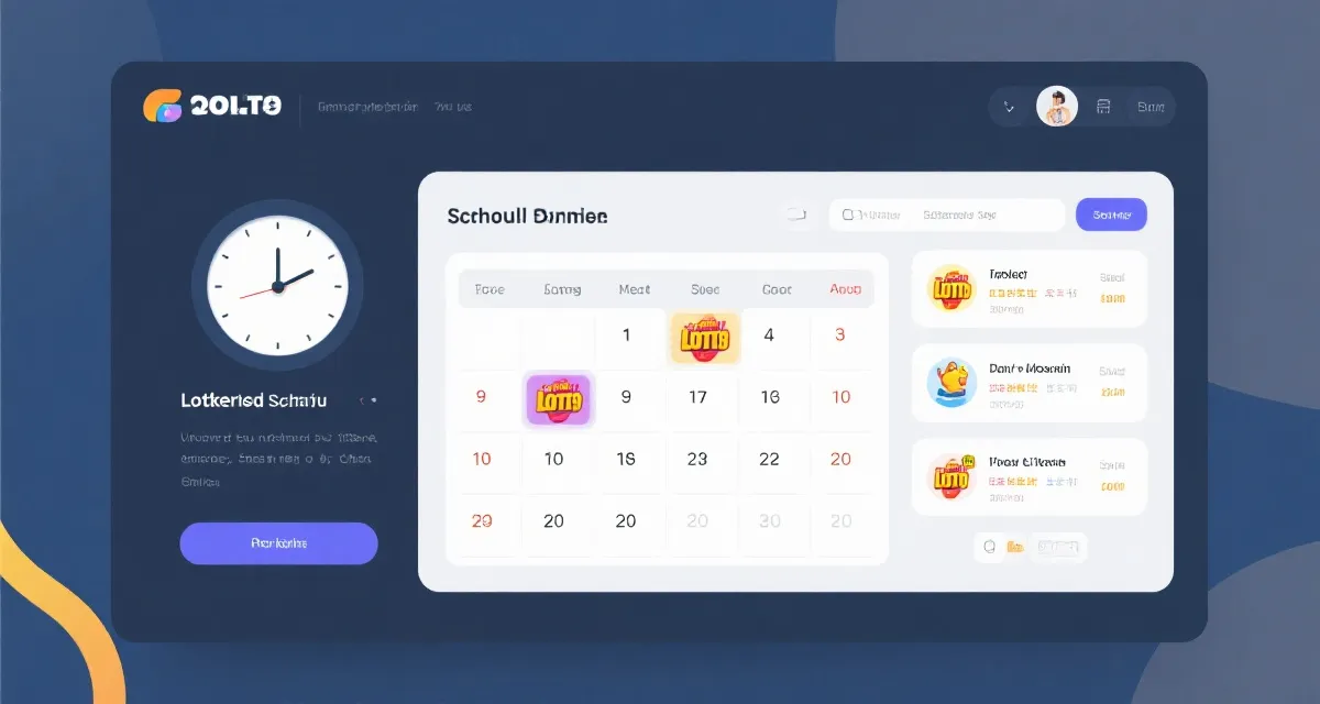 开奖时间与历史结果页面示意图